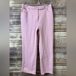St John Sport by Marie Gray Jeans size 12 Light Pink Classic‎ Straight Leg